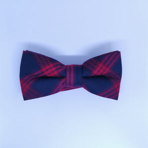Checkered Woven Bow Tie